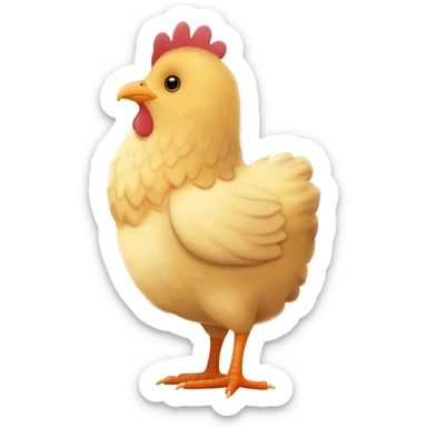 a baby chicken sticker