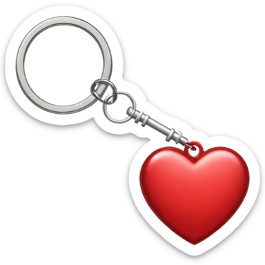 key ring heart valentines day sticker