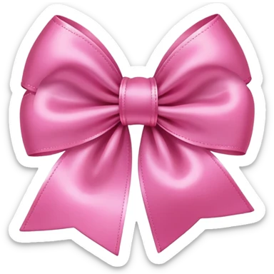 Pink cute bow sticker