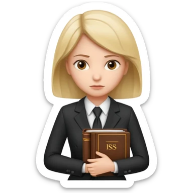 girl lawyer sticker