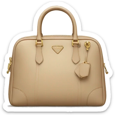 beige prada bag sticker