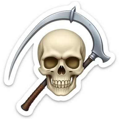 Skull and Scythe sticker