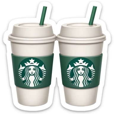 make a couple star bucks emojis and only make one cup sticker