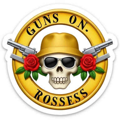 Logo de Guns N Roses sticker