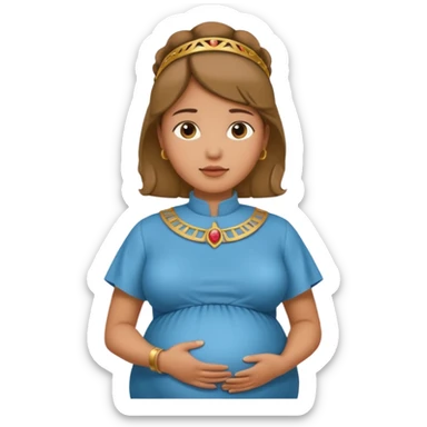 but  pregnant and in a roman collar   sticker