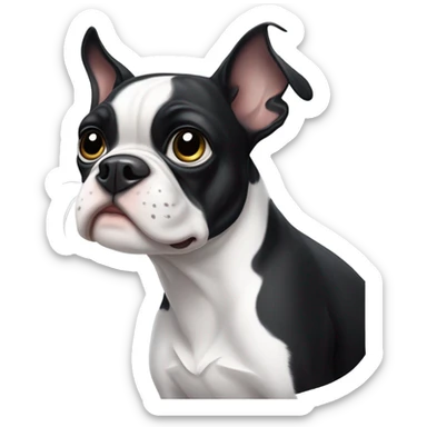 Boston terrier cute sticker