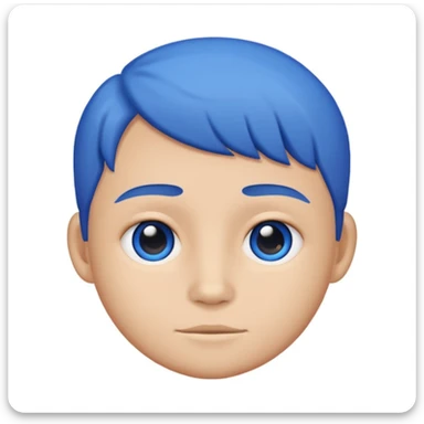 Chulito con círculo azul sticker