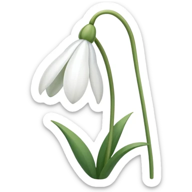 snowdrop emoji sticker