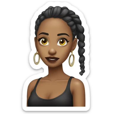 the singer bad gyal aka alba farelo sticker