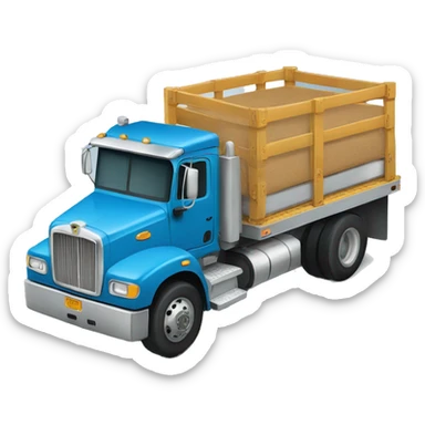 Flatbed truck sticker