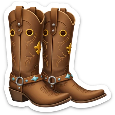 Cowgirl boots sticker