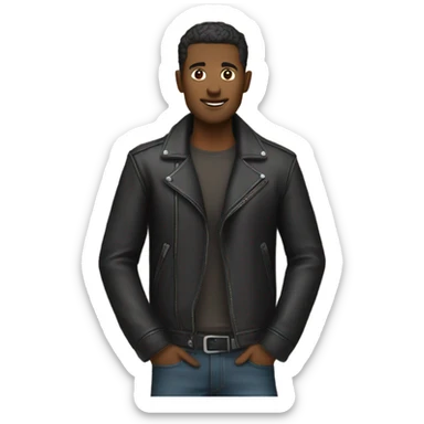 Guy leaning on a brick wall in an alleyway chill and mysterious  sticker