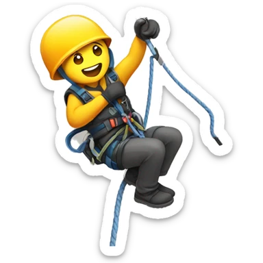 Rappelling sticker
