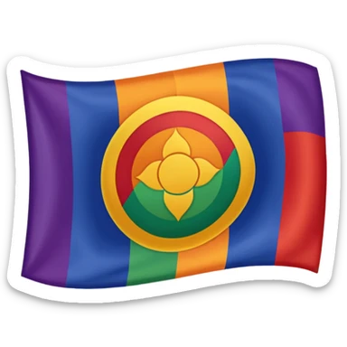 7 chakra color flag sticker