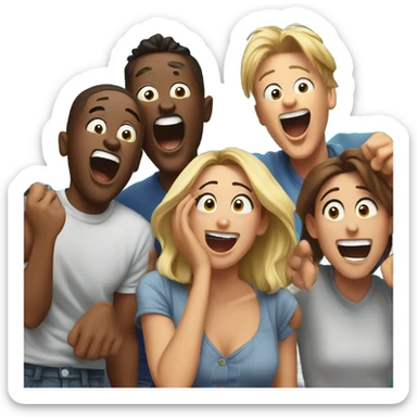 silly goofy funny haha  sticker