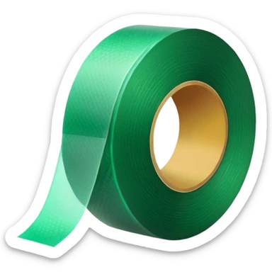 emoji of warm light green tape sticker