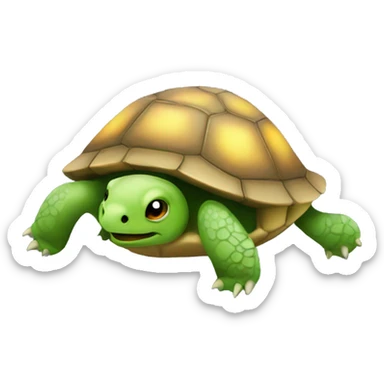 Turtle with Christmas lights  sticker