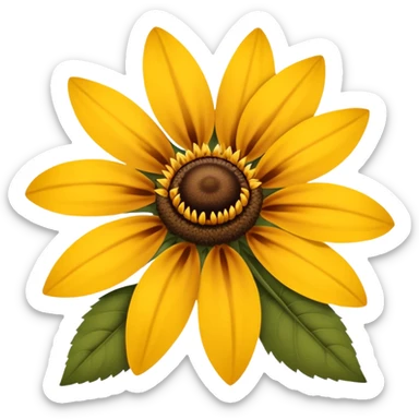Brown eyed susan  sticker