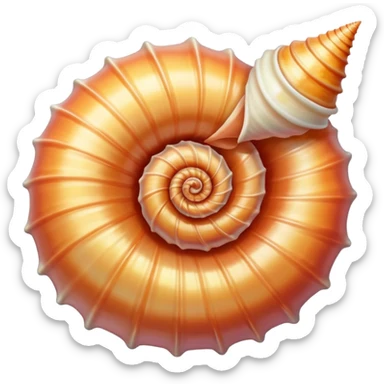 conch shell sticker