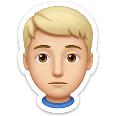 Guy sighing  sticker