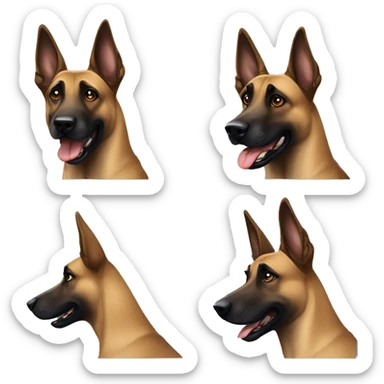 malinois dog groge sticker