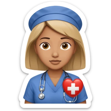 ICU Nurse doing cpr  sticker