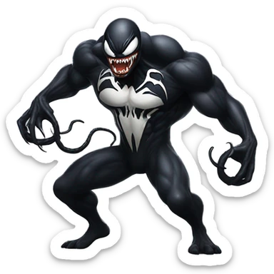 venom takeover fighting sticker