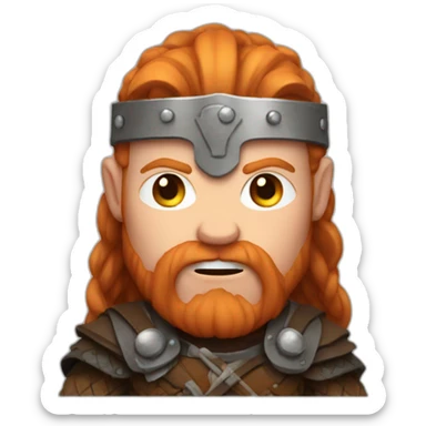 ginger viking crying sticker