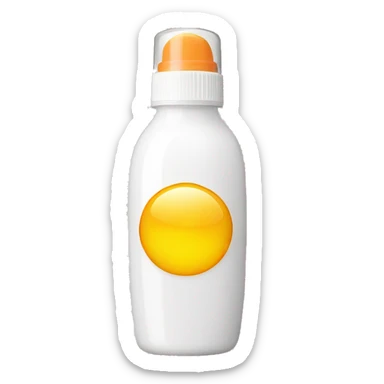 sunscreen bottle sticker