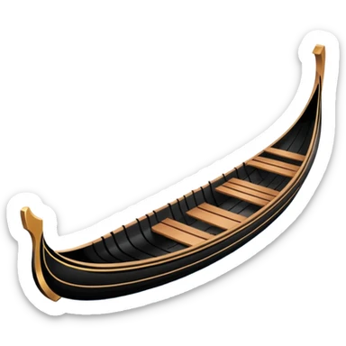 Ventian gondola sticker