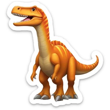 orange spinosaurus sticker