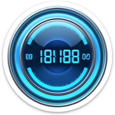 holographic timer  sticker