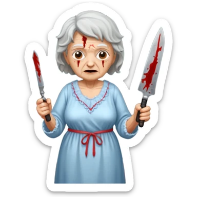Granny horror game sticker