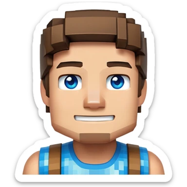 Minecraft Steve sticker