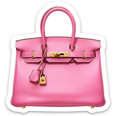 pink bag hermes birkin sticker