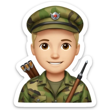 Archer habillé camoiflage sticker