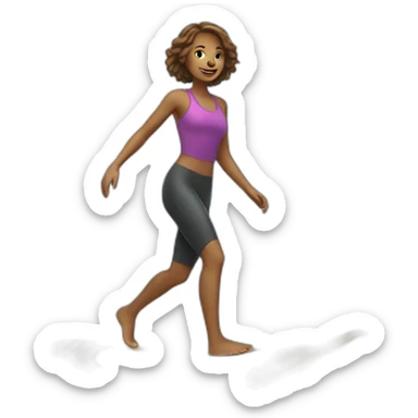 30 years old girl surfing in the city sticker