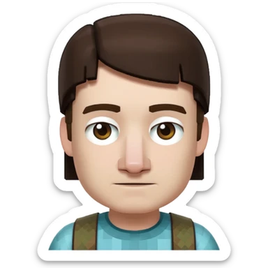 villager from Minecraft face sticker