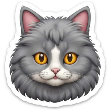 katze mit brirne sticker