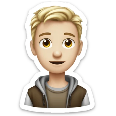  A 18 year-old kid with fair skin that has an eagle at his hand sticker