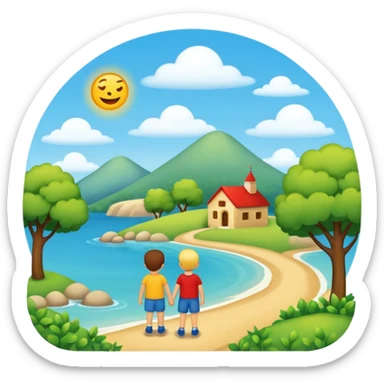 a children’s story picture book sticker
