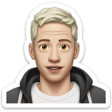 pete davidson with a rash sticker