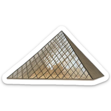 Paris Pyramide du Louvre sticker