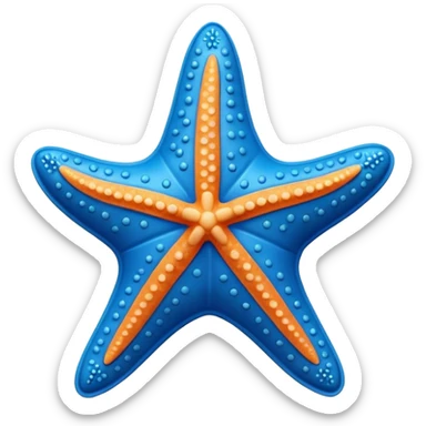 starfish toy mold sticker