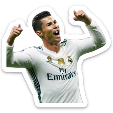 cr7 suii celebration sticker