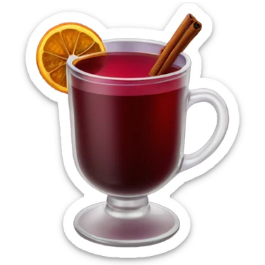 Mulled wine with star anise sticker