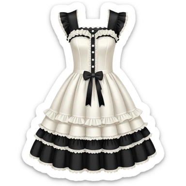 Lolita dress, chanel sticker