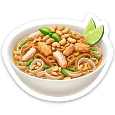 Simple Pad Thai chicken sticker