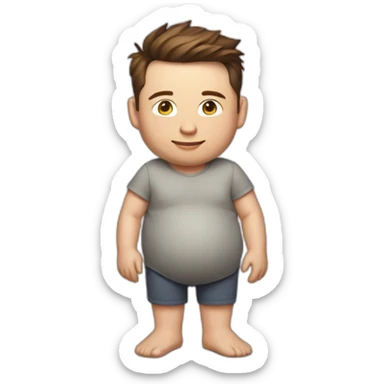 Elon musk pregnant full body sticker