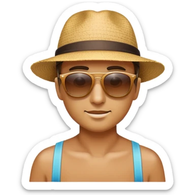 Nutria en la playa  sticker